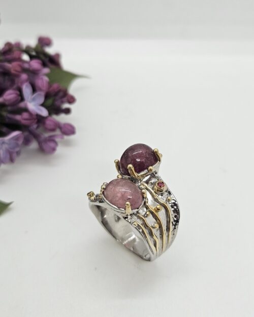 Anello Tormaline rosa